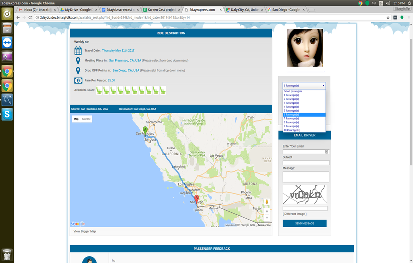 Online Travel Management screenshot 1